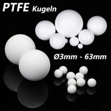 &Oslash; 3mm-63mm Wei&szlig; PTFE Kugeln PTFE Ball Membranpumpen Dichtungskugeln Ventilkugeln