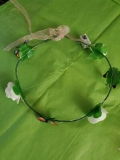 White FLOWER BUTTERFLY Light Up HEADBAND