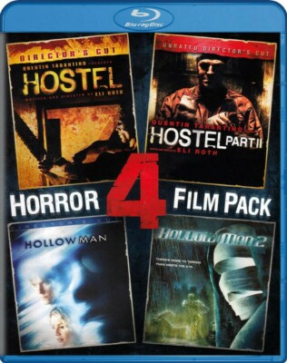 HOLLOW MAN 1 & 2- Hostel 1 & 2: Double Double Horror - 4 Films- NEW BLU RAY
