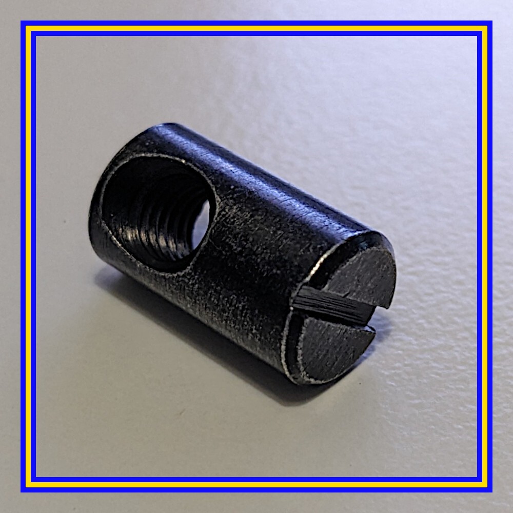 128406 x 10 IKEA Barrel Nuts, Slotted Head, Black, M6 | eBay