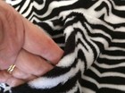 Pj Couture Hooded Robe-Zebra Pattern-Size M-Soft-100% Polyester- NEW with TAGS  — photo 7
