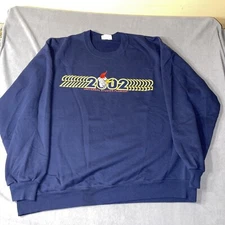 Vintage 2002 Universal Studios Hollywood Navy Blue Sweater Crewneck Size XL*