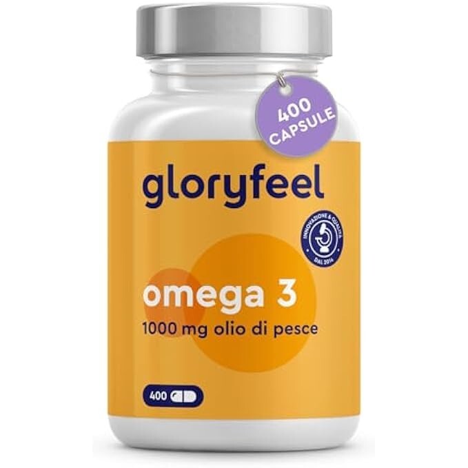 Puro Olio di Pesce Omega 3 | 400 Capsule Softgel Tradizione