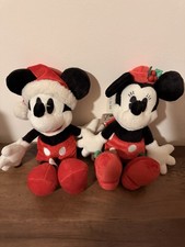 Disney Park Holiday Mickey and Minnie Plush Set Christmas