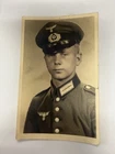 WW2 WWII  German Army Military Third Reich soldier portrait photo postcard