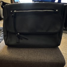 David Jones Men s Black Messenger Bag Zip, Sh...