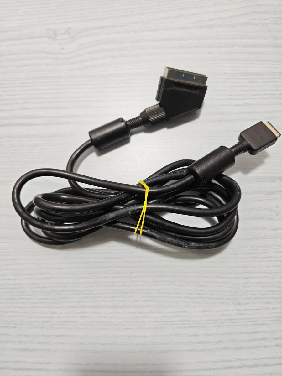 Cable SCART RGB oficial Sony SCPH-10142 3m PlayStation 1 PS1 PS2 probado raro