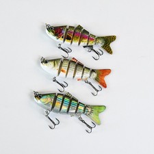 6 Pack Mini Mulit Jointed Swimbaits 7cm/8g Sinking Wobblers Crankbait Bass Pike