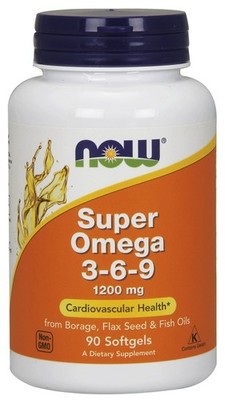 NOW Foods Super Omega 3-6-9, 1200mg - 90 softgels (210,00 EUR/kg)