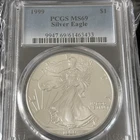 1999 American Silver Eagle ASE $1 PCGS MS69 MS-69 Coin