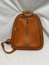 Valentina Pebbled Leather Sling Convertible Backpack Dome Bag Crossbody Shoulder