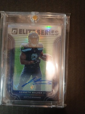 2022 Panini Donruss Optic The Elite Series Rookies Kenneth Walker III Auto #/99