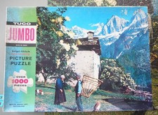 TUCO Vintage 1000 PC Jigsaw Puzzle Solgio, Bergell Mts., Switzerland Complete