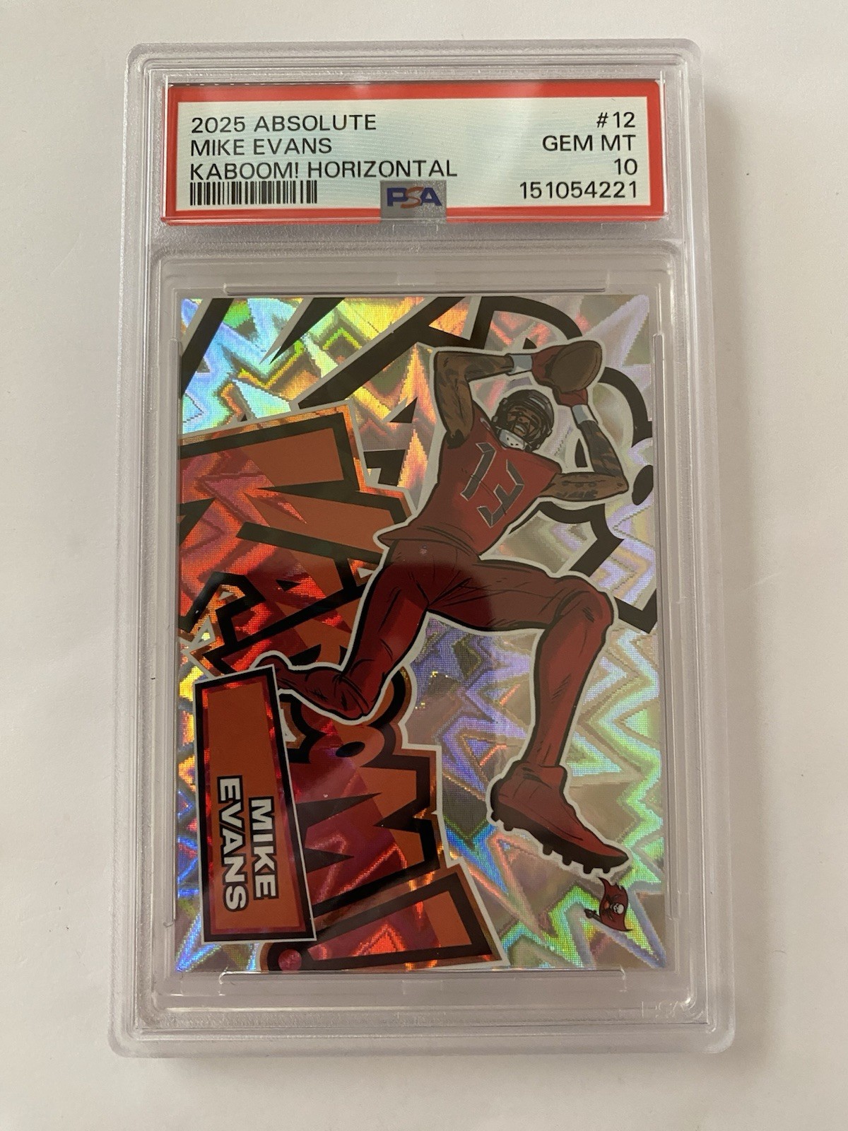 2025 Panini Absolute Kaboom! Horizontal Mike Evans #12 PSA 10