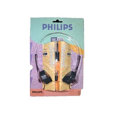Philips SBC 3331 n Corded Lightweight Headphones NOS NIB