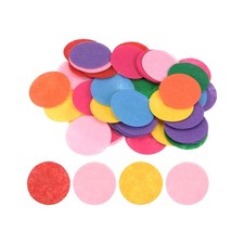 100pcs Round Felt Circles, 40mm 1-1/2" Craft Felt Pads Mixed Color