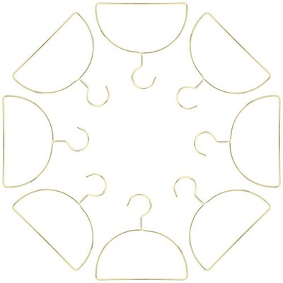 6 Pièces Lot De Cintres Ronds Fer Pour Foulards Ceintures Et