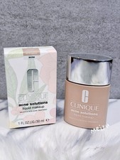 ~CN 10 Alabaster~,Clinique Acne Solutions Liquid Makeup Foundation, 1oz/30mL,NIB