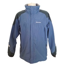 Sprayway Gore-Tex Jacket Mens Medium Reaction Blue Outdoor Waterproof Hiking