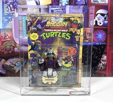 Vintage 1994 TMNT MOC Shogun DONATELLO BLACK ACC V1 Graded AFA 75 Playmates