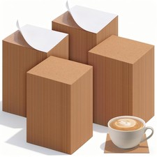 Self-Adhesive Cork Sheets 4x4 Inch Square Cork Coasters Mats for DIY Coaster