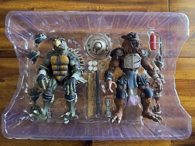 NECA TMNT Teenage Mutant Ninja Turtles Tokka Rahzar Movie 2-Pack
