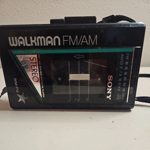 Sony Walkman WM-F12 Vintage FM/AM Stereo Cassette Player Tested Working