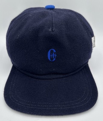 Vintage Conte of Florence Wool Newsboy Skipper Cap Hat Italy Size 57 Blue