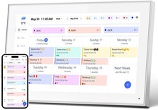 15.6 Inch Smart Digital Calendar Wall Planner Chore Chart, IPS FHD 1920x108...