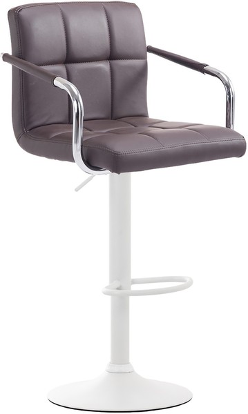 Barhocker Lucy V2 Weiß Braun-image
