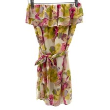J. Crew Marabella 100% Cotton Cottagecore Preppy Floral Strapless Dress Size XS