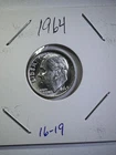 1964 10C Roosevelt Dime SILVER Uncirculated (16-19)
