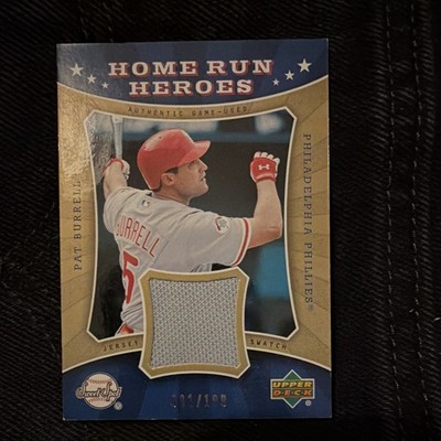 Upper Deck Sweet Spot Home Run Heroes Pat Burrell Phillies Jersey /100
