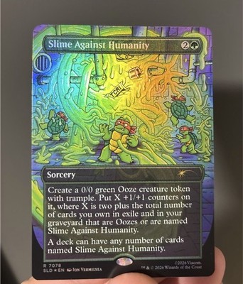 Slime Against Humanity #7078 Mtg Secret Lair X TMNT Ultra Rare Chase Card