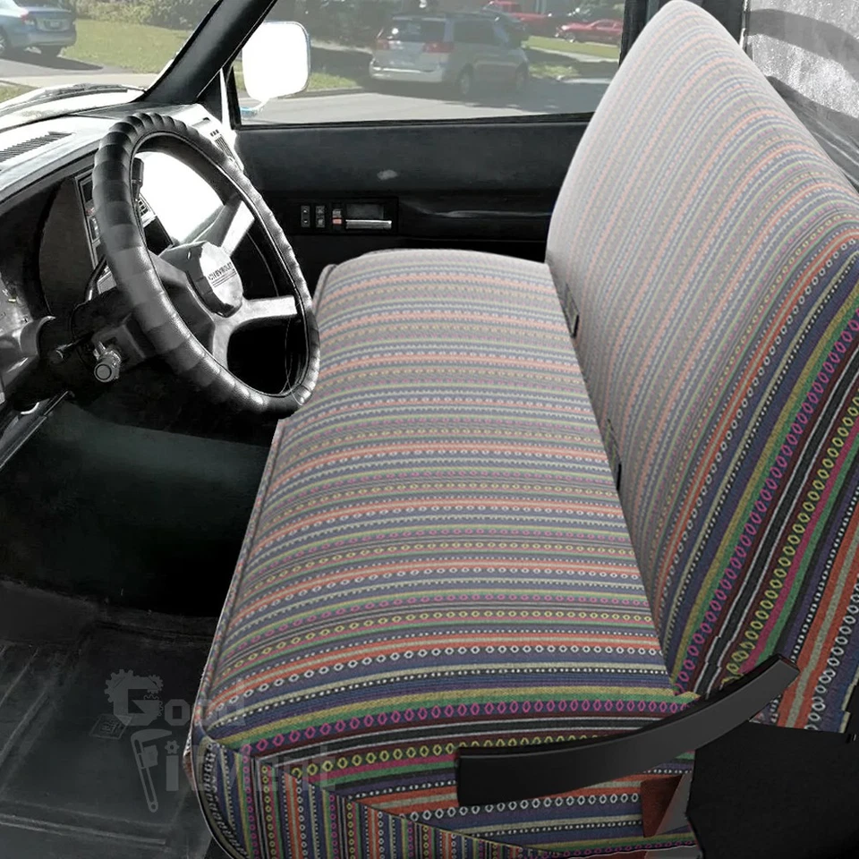 Cubierta de asiento de silla de montar de banco delantero para Ford Crestline 1950-1954 tamaño completo Foto 2 de 4