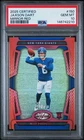 2025 Panini Certified - Rookies Jaxson Dart #150 Mirror Red /100 PSA 10 POP 2