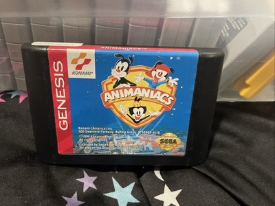Animaniacs Sega Genesis Authentic - Cart Only Retro Video Game Cartoon WB Konami