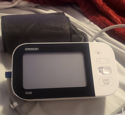 #ad Omron BP7350 7 Series Upper Arm Blood Pressure Monitor Tested Works Manual $40.00