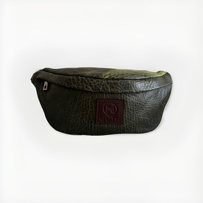 MUTH BAGS HERREN GÜRTELTASCHE ECHT LEDER GRÜN