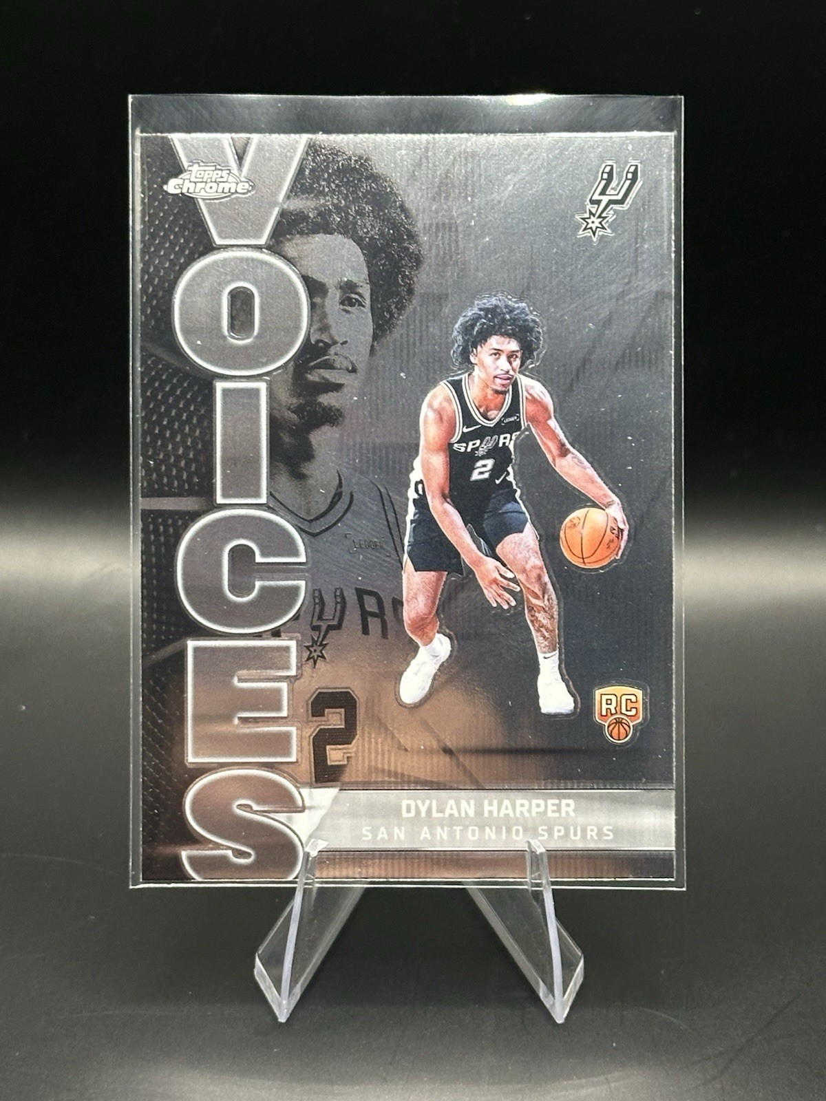 2025-26 Topps Chrome Dylan Harper Voices Insert RC San Antonio Spurs #VS-7