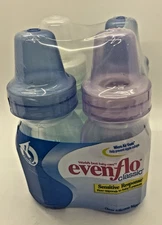 Evenflo Classic Baby Bottles Silicone VTG Vintage 2000 set of 4 infant 4 oz