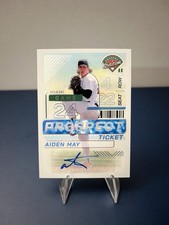 2024 Panini Prospect Edition - Aiden May #8 Silver Prizm Signatures (AU, RC)