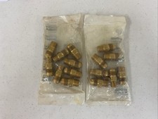 NEW LOT OF 15 PARKER 2P183 BRASS FLUID CONNEC...