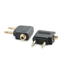 5Pcs 3.5mm Airplane Headset Adapter Mono Airplane Headphone Jack Audio Adapter