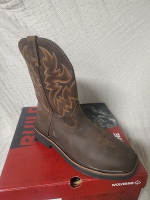 Wolverine Rancher Genuine Leather St EH Safety Slip Resistant Oil Resistant 12.0