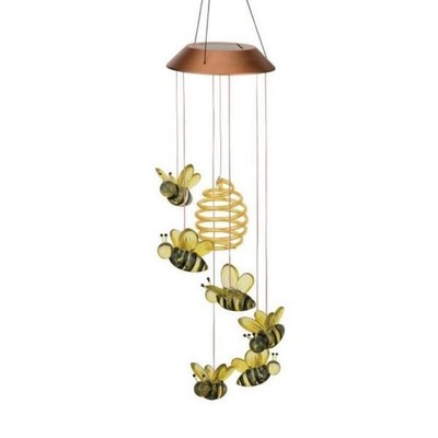 Bee Hanging Mobile Garden Outdoor Solar Soothing Gift Boxed