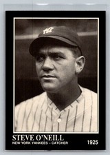 Steve O'Neill 1991 Conlon Collection TSN #186 New York Yankees - Free Shipping