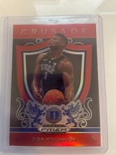 2019-20 Panini Prizm Draft Picks - Crusade Zion Williamson #51 Red Prizm (RC)