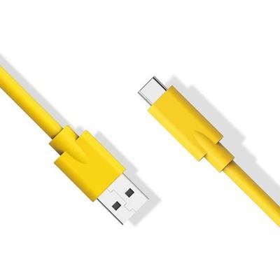 Easonunion USB A to C 2.0 Cable with 3A Fast Charging 6.6FT, Yellow