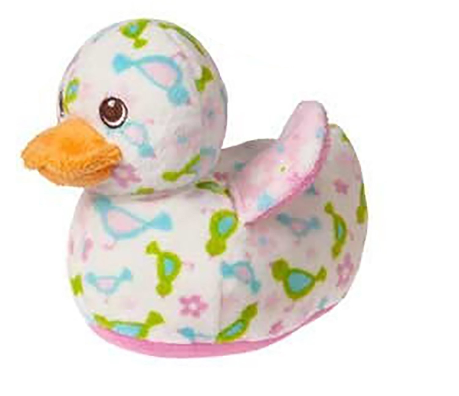 Плюшевая погремушка-утенок Мэри Мейер - Розовый - 6 дюймов 2190₽